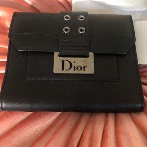 ✨ - Authentic Christian Dior black leather wallet NWT